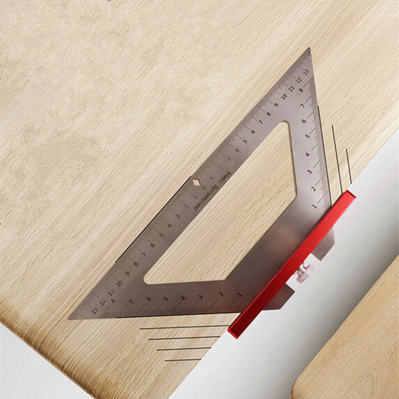 140mm rvs inch houtbewerking driehoek heerser multifunctionele schrijfhoek heerser voor diy