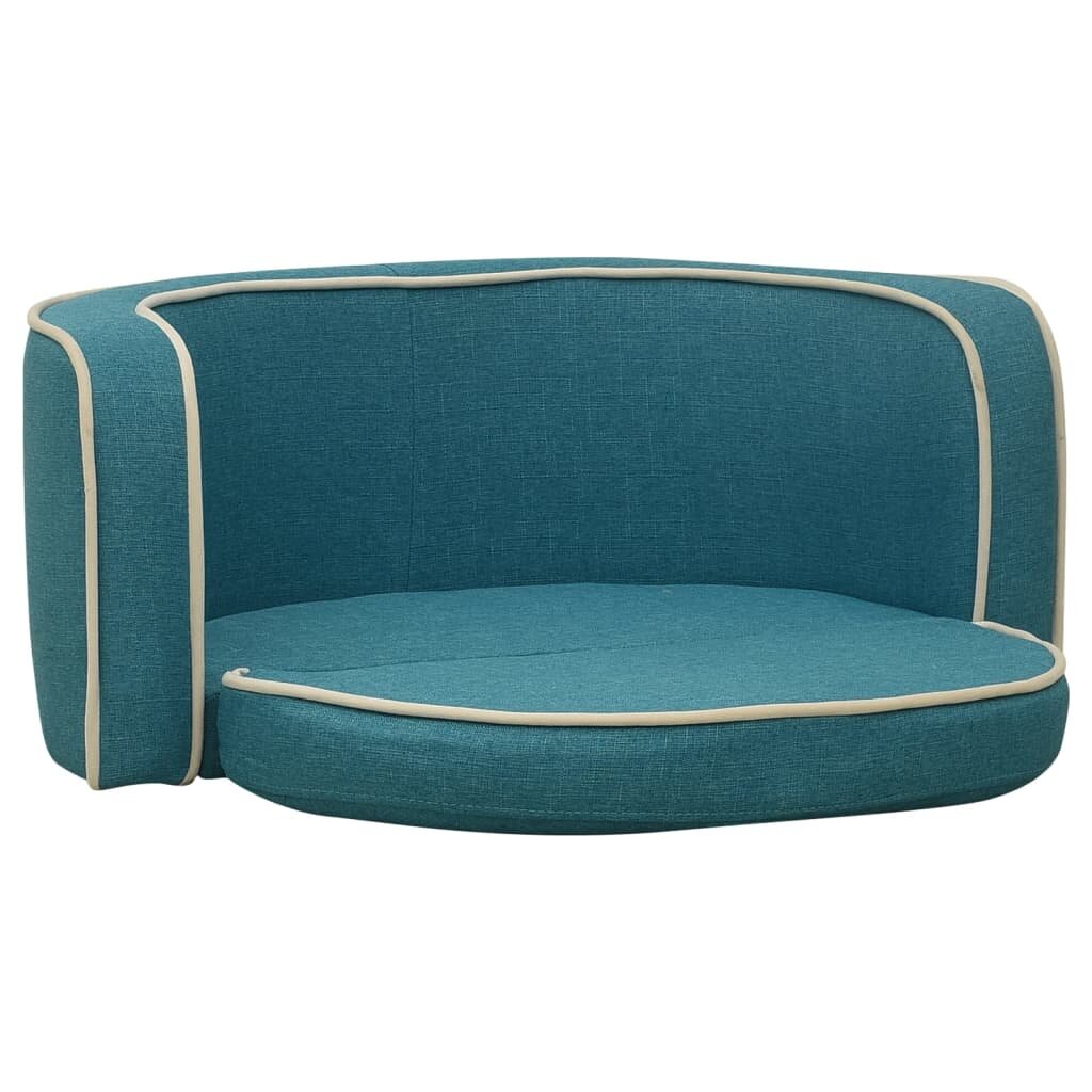 hondensofa opvouwbaar 76x71x30 cm linnen turquoise