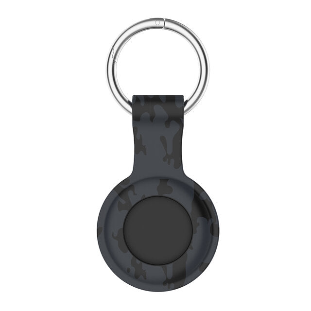 voor apple airtags beschermhoes mouw schokbestendig anti-kras anti-val beschermhoes shell met sleutelhanger