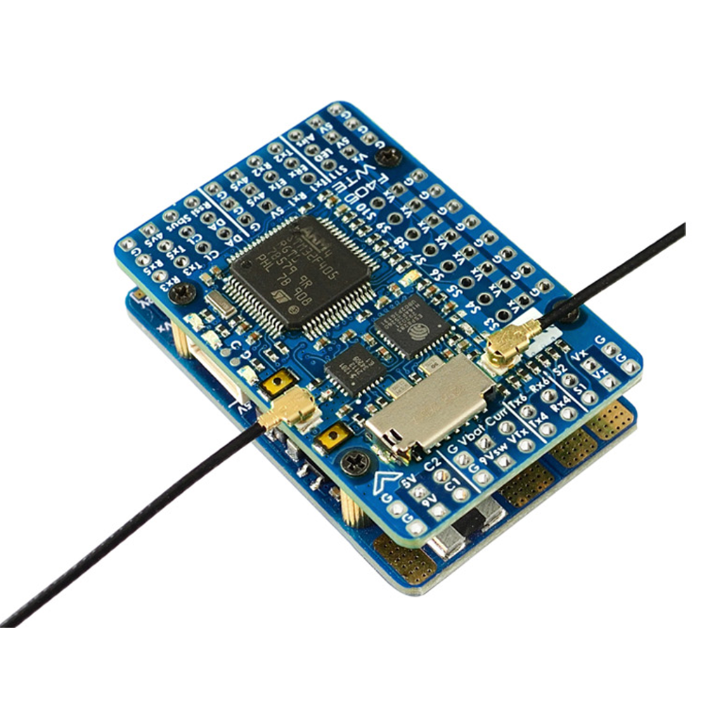 matek f405-wte flight controller stm32f405rgt6 met geïntegreerde esp32 & rx ingebouwde osd voor rc-vliegtuig