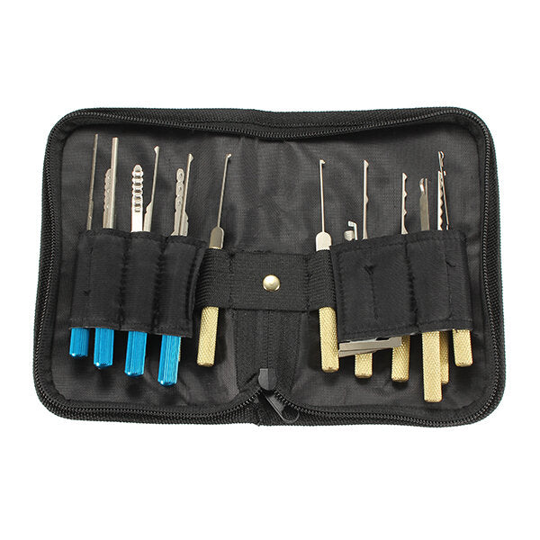 18 stuks dimple lock pick tools combinatie deuropener slotenmaker tool