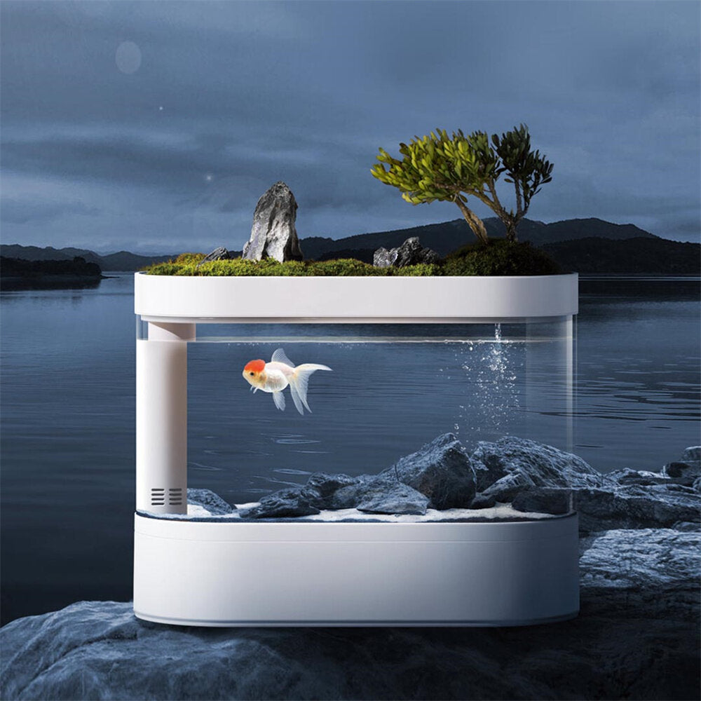 beschrijvende geometrie desgeo 10l vis c500 aquariumtank smart feeder timing werken met wifi mijia app-bediening automatisch van xiaomi youpin traploze waterpomp
