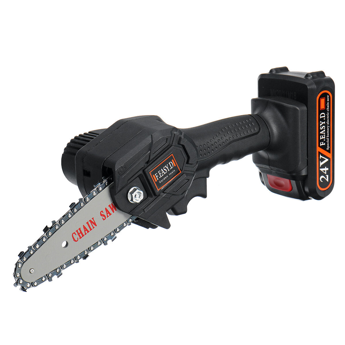 24v 550w oplaadbare mini elektrische kettingzaag handheld houtsnoeizaag
