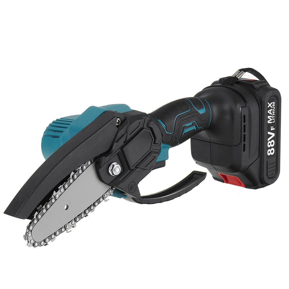 4  88vf draadloze elektrische kettingzaag oplaadbare houtbewerking zaag hout cutter w/geen/1/2 batterij voor makita
