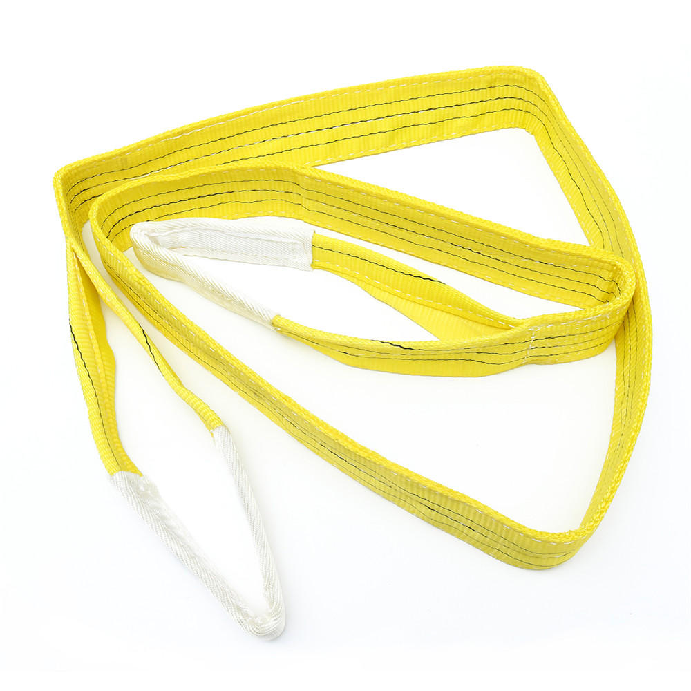 2 m-10 m 3 ton polyester platte webbing hijsband gecertificeerde duplex vrachtriem hijsriem