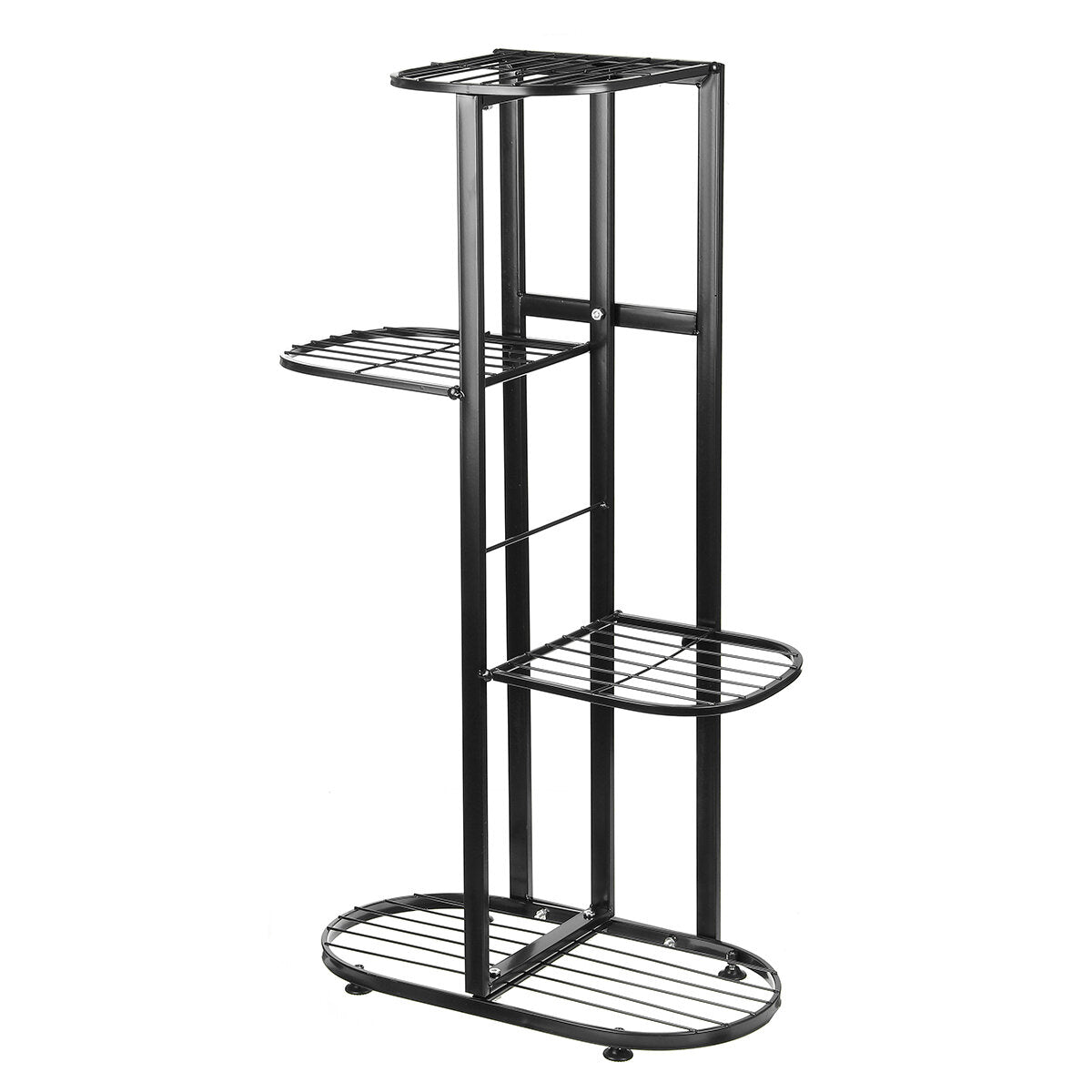 4 banden metalen plantenstandaard display plank huis tuin ornamenten binnen / buiten
