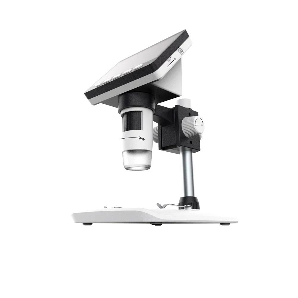 g700 4.3 inch hd 1080p draagbare desktop lcd digitale microscoop ondersteuning 10 talen 8 instelbare hoge helderheid led met verstelbare beugel foto-opname video-opname