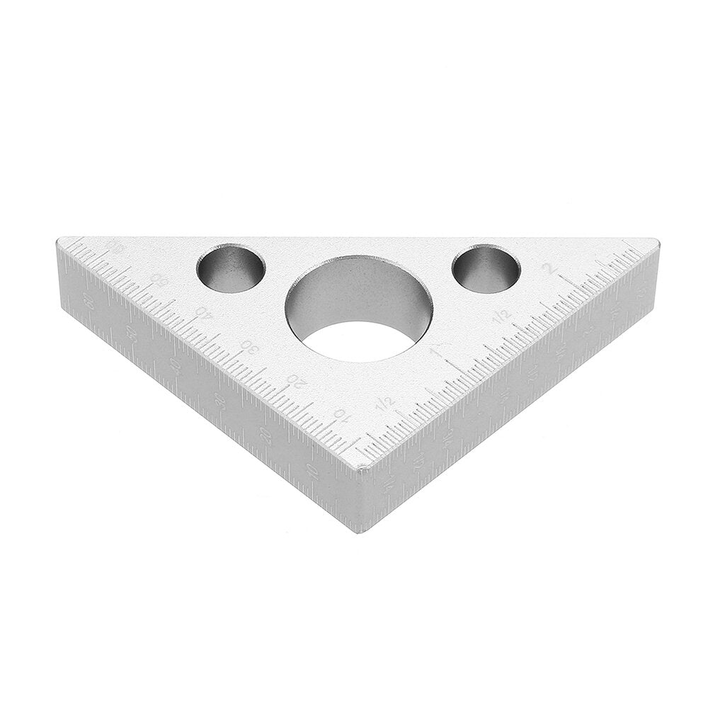 90 graden aluminiumlegering hoogte liniaal metrische inch houtbewerking driehoekige liniaal