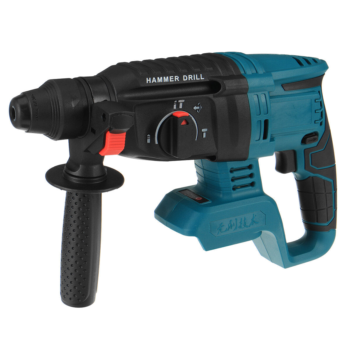 1100w elektrisch hammer draadloze handheld borstelloze slag hammer boor voor 18v makita-batterij