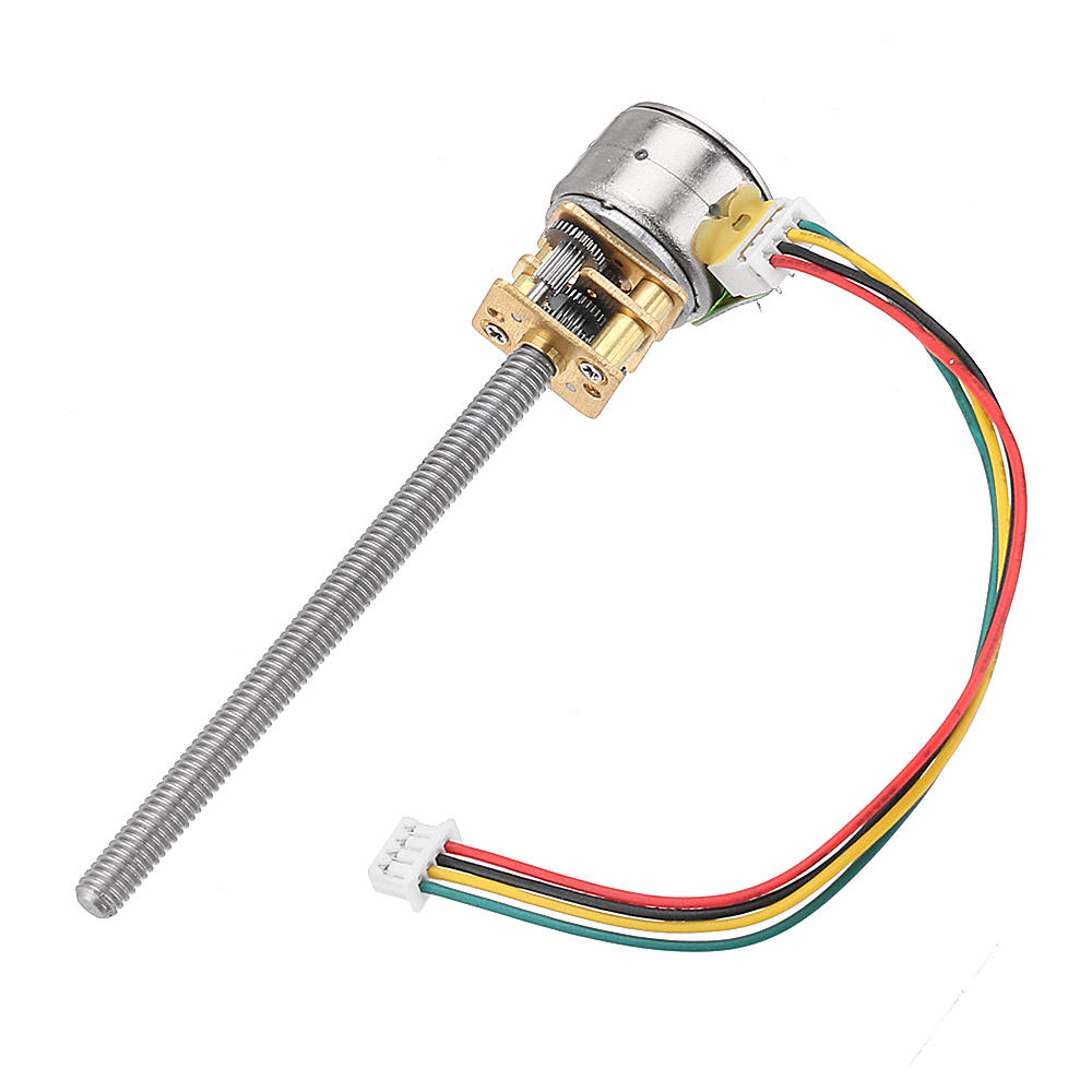 ga12by15-m455 dc 5v 30 rpm 15 rpm 5 rpm stappenmotor schroefas gear motor met volledig metalen versnellingsbak