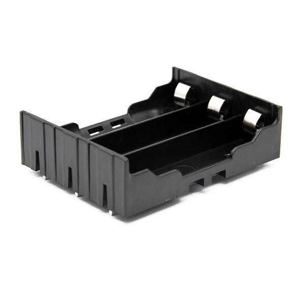 5 stuks dhz 3-slot 18650 batterijhouder met pinnen