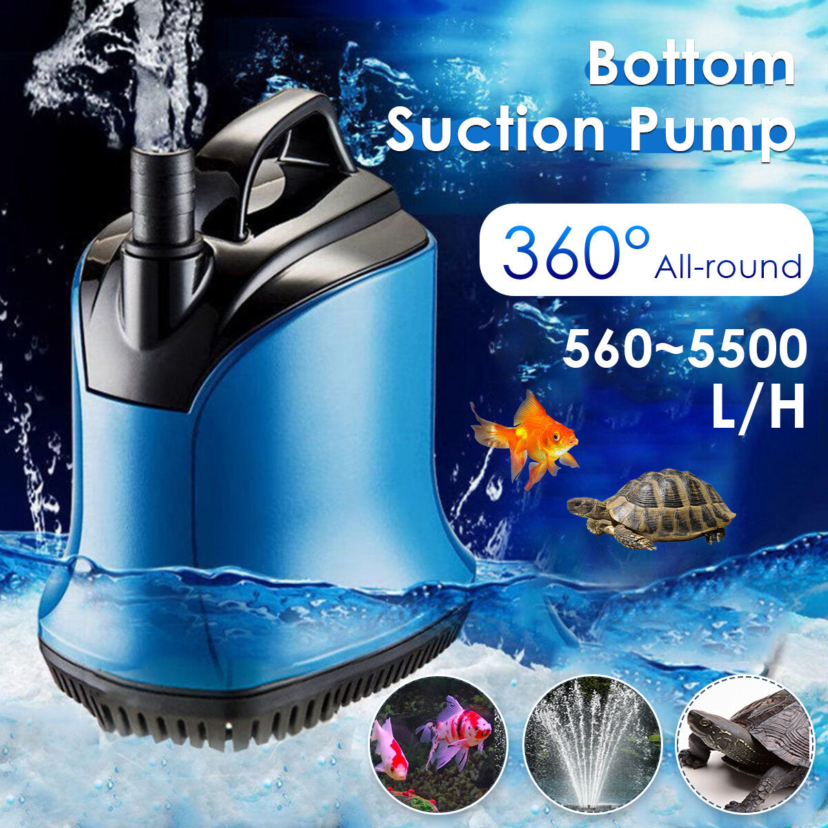7w 10w 35w 55w 80w 110w waterpomp hydrocultuur vijver fontein dompelpompen powerhead vis aquaria tank