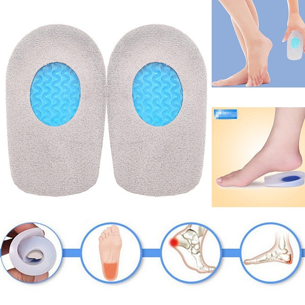 1 paar plantar fasciitis hiel kussen soft squishies squishy gel hiel ondersteuning pad voor snel hakken pijnhulp