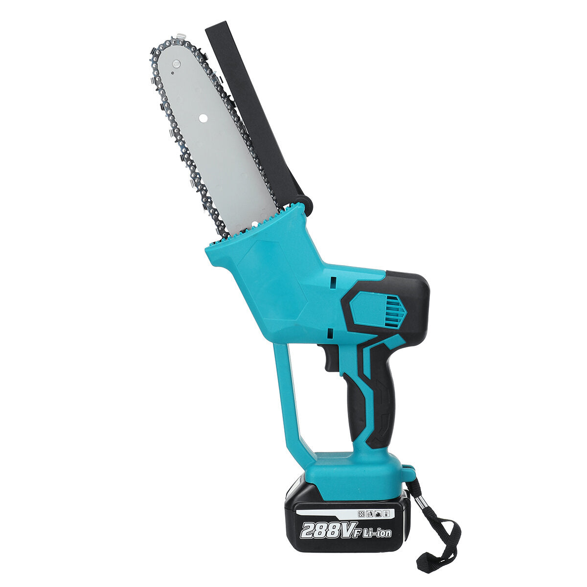 8 inch 21 v 1500 w elektrische draadloze eenhandszaag kettingzaag houtbewerking met batterijset