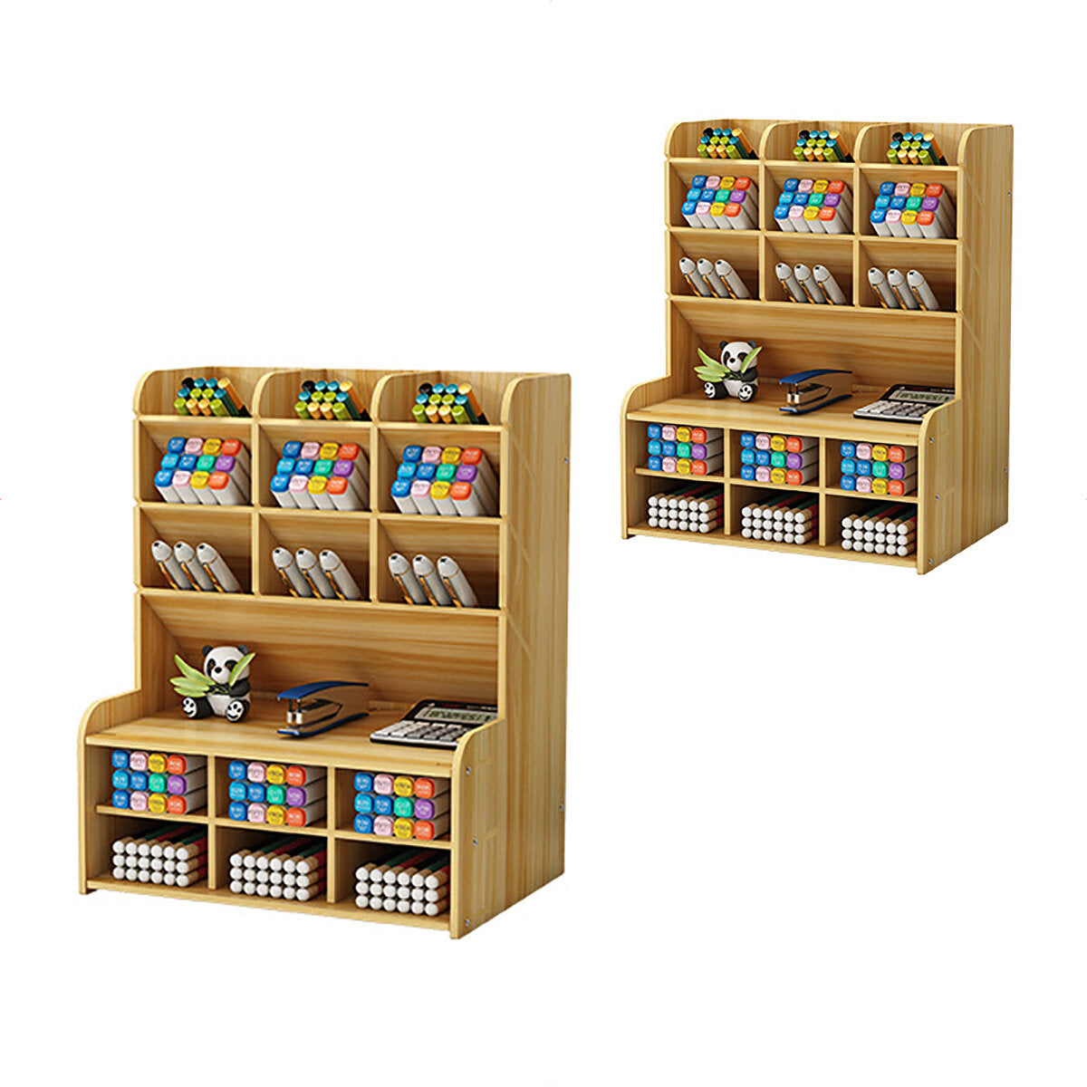 pennenhouder opbergdoos hout potlood dhz desktop container studentsk case rack