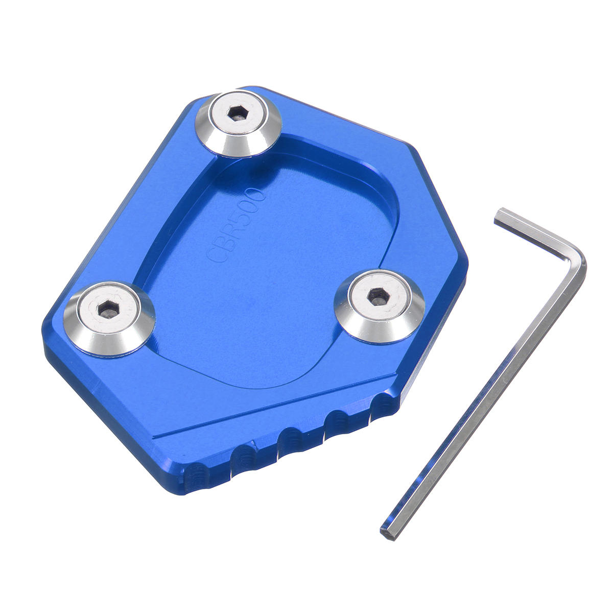 cnc aluminium kickstand zijstandaard pad voor honda cbr500r cb500f / x 2013-2015