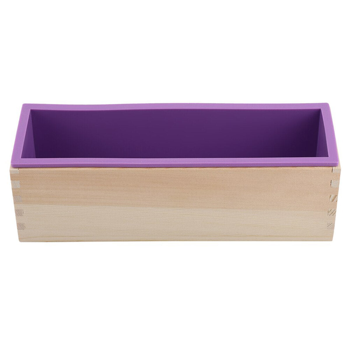 houten loaf zeep mal met siliconen mal taart maken houten doos zeep