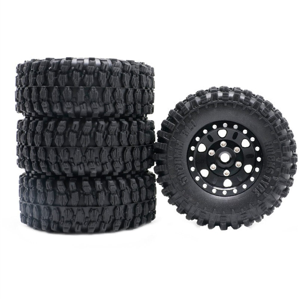 4 stuks 1/24 simulatie model auto axiale scx24 metalen hub met band 50 mm