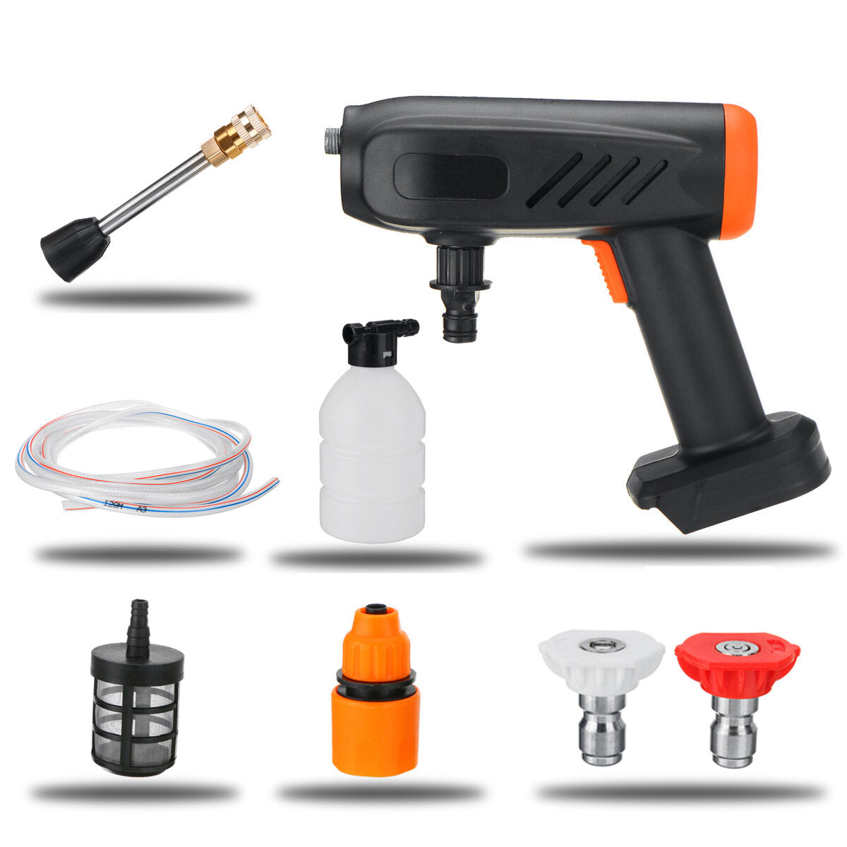 draadloze hogedrukreiniger auto wasmachine water cleaner spuitpistolen w/geen/1/2 batterij voor makita