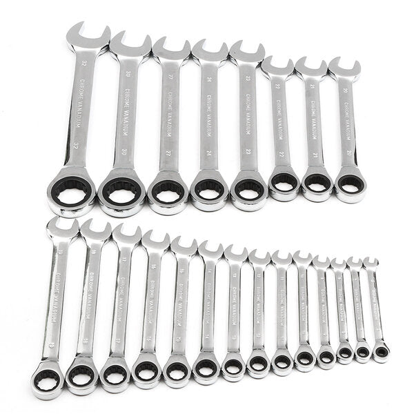 raitool ht01 chroom vanadium staal metrische ratelsleutel vaste kop 6-32mm