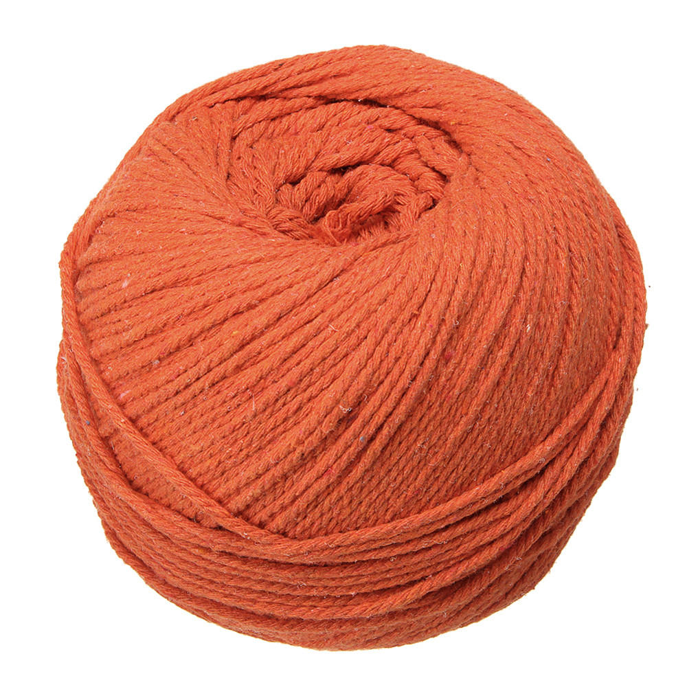 3 mm x 260 m macrame touw katoenen snaar dhz gevlochten draad gereedschap zwart/meer blauw/oranje/rose rood/geel