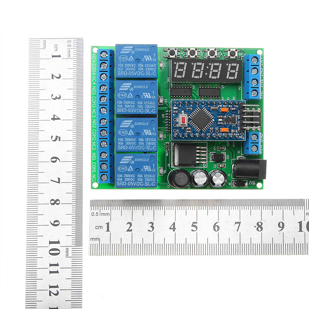 4-kanaals voor pro mini-uitbreidingskaart dhz multifunctioneel vertragingsrelais plc power timing-apparaat: