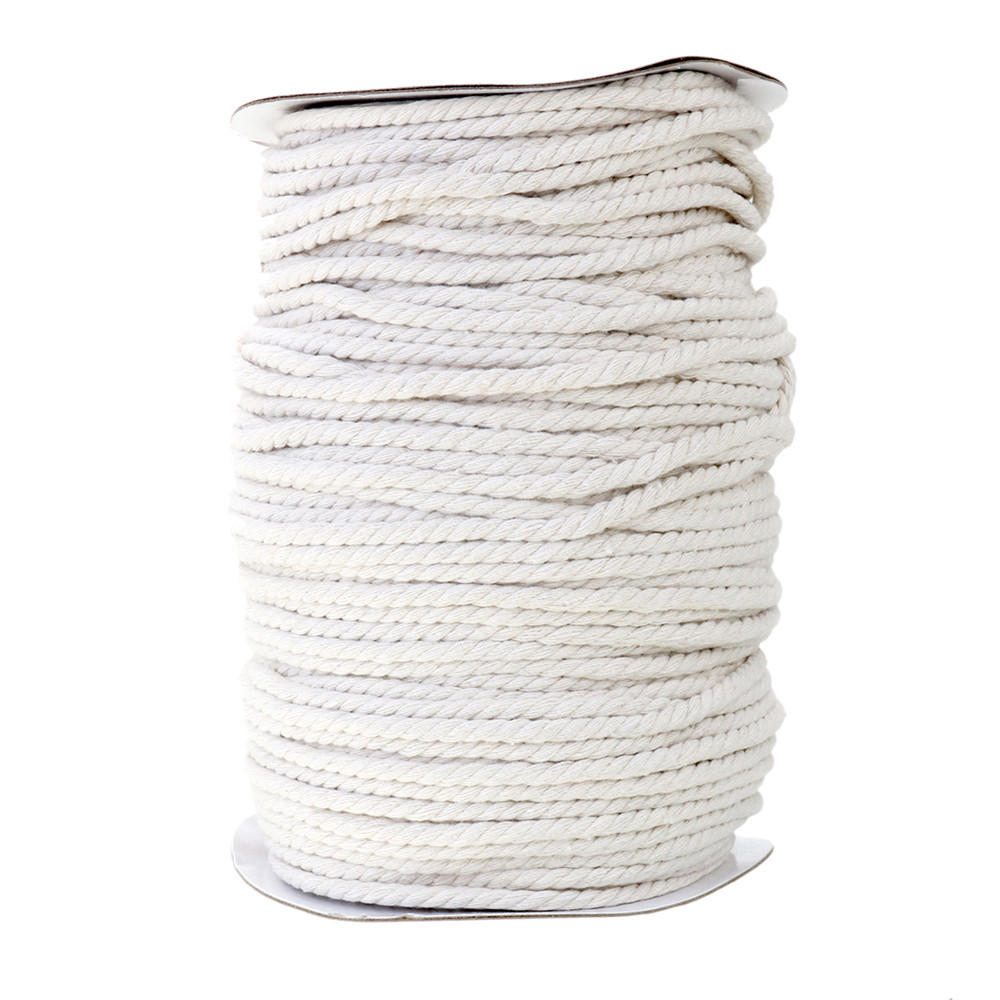 3/4/5/6mm natuurlijke witte gevlochten draad katoen twisted cord touw dhz craft macrame string