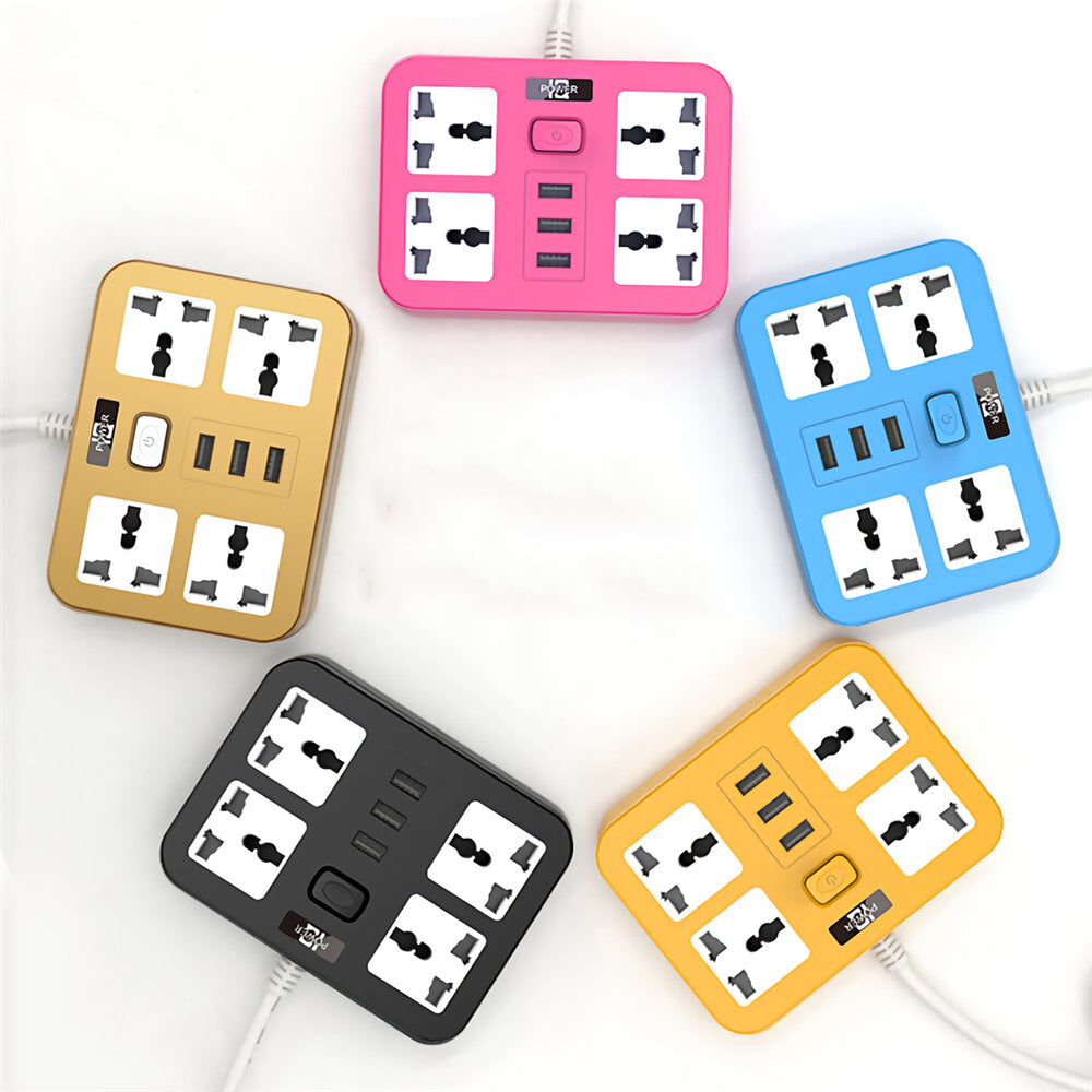 Multi Stopcontact stopcontact 3 stopcontact 4 usb-poorten hub multi draagbare elektrisch ...