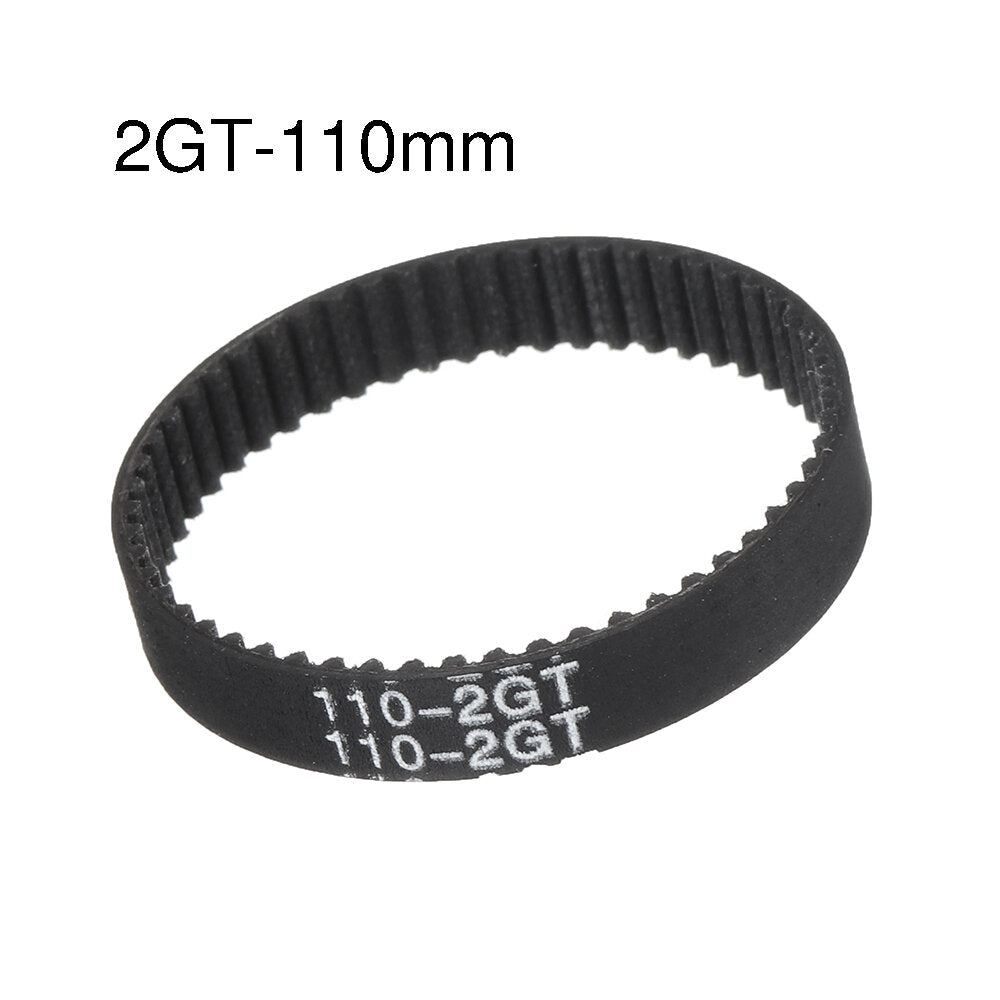 gt2 6 mm distributieriem met gesloten lus antislip versie 2gt 110/112/122/158/200/280/300/320/400/610/852/1220 mm rubberen synchrone riem