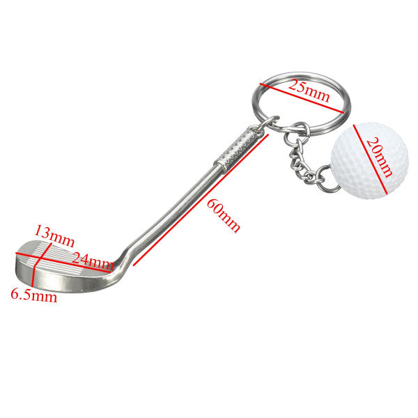 edc gadgets mini golf racket en ball sleutelhanger ketting sleutelhanger sleutelhanger