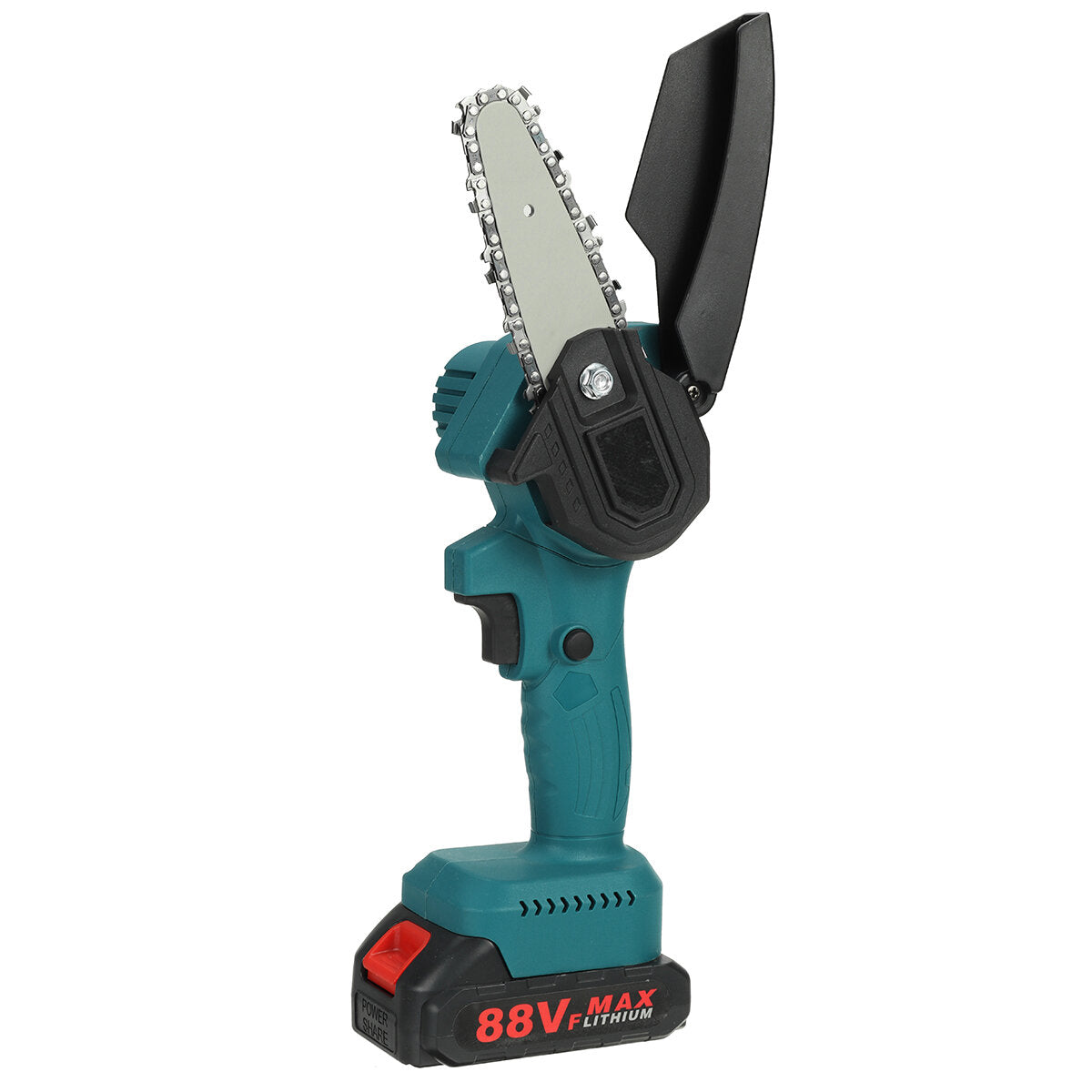 4 inch 300 w 1200 mah elektrische kettingzaag snoeien chainsaw draadloze houtbewerking cutter tool w / geen / 1 st / 2 stuks batterij