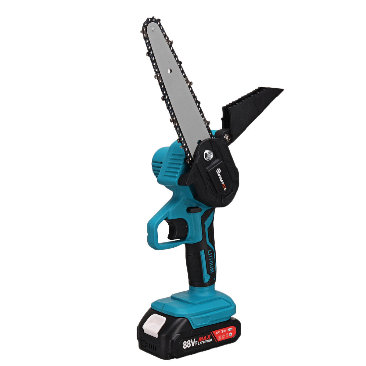 1200w 10000rpm 9000mah 6inch elektrische kettingzaag oplaadbaar handheld snijgereedschap met 2 batterijen
