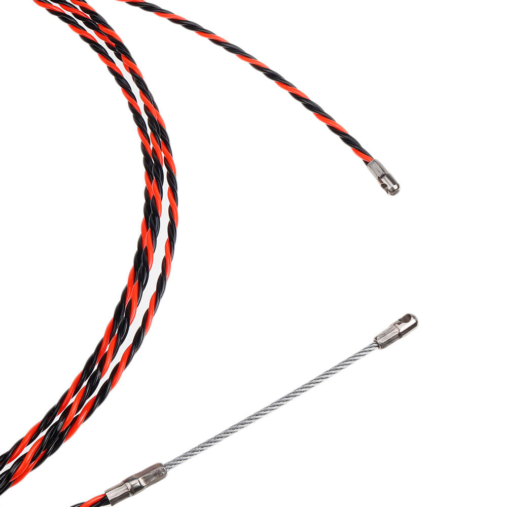 5-50m elektrische spiraal kabel push puller conduit snake kabel rodder vis tape draad gids