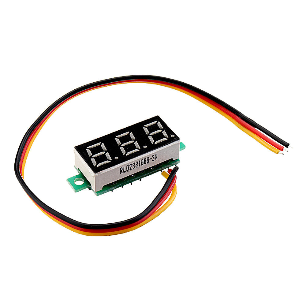 0.28 inch two-wire 2.5-30v three-wire 0-100/500v digital display dc voltmeter adjustable voltage meter