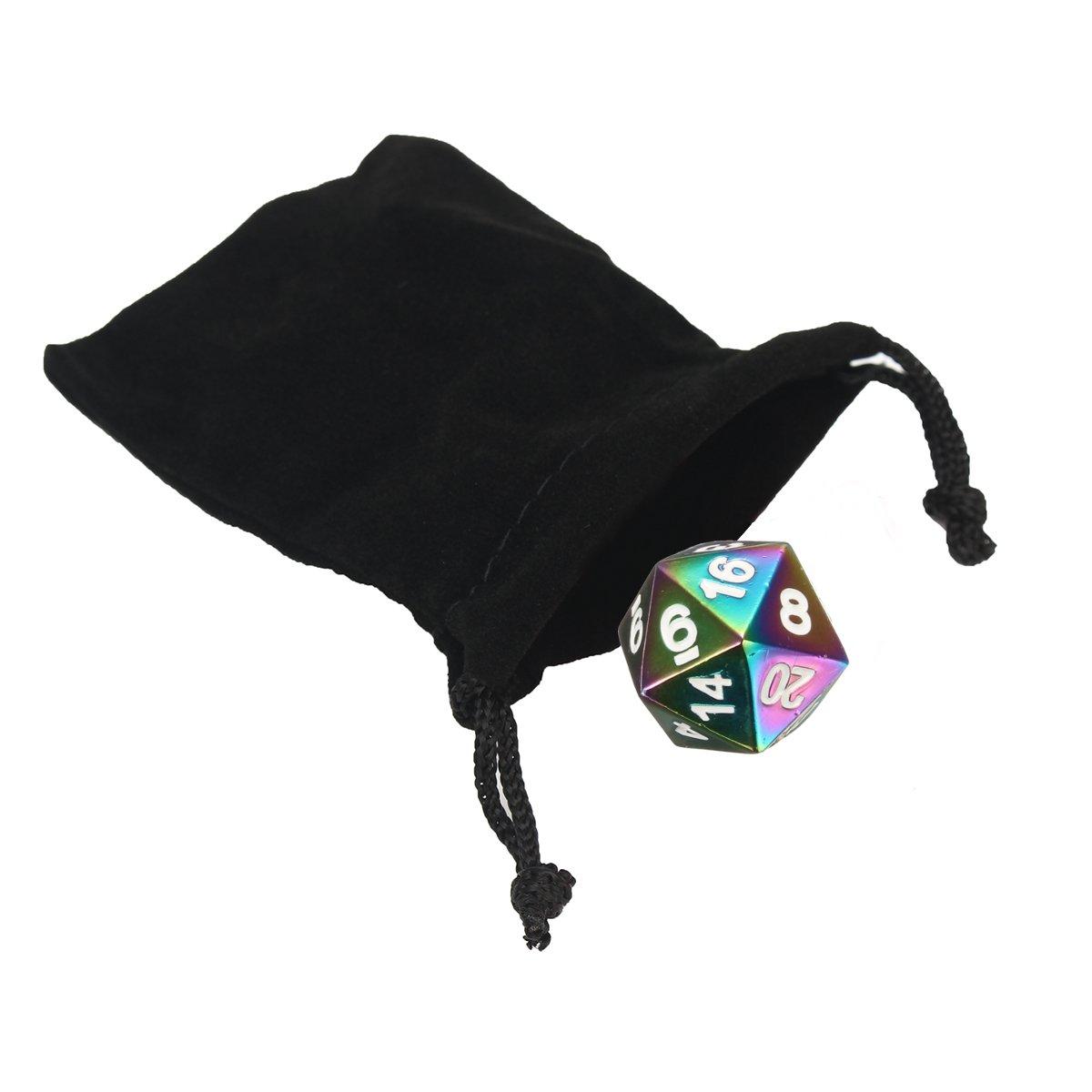 7 stuks colorful zinklegering polyhedral dice set bordspel multisided dobbelstenen gadget: