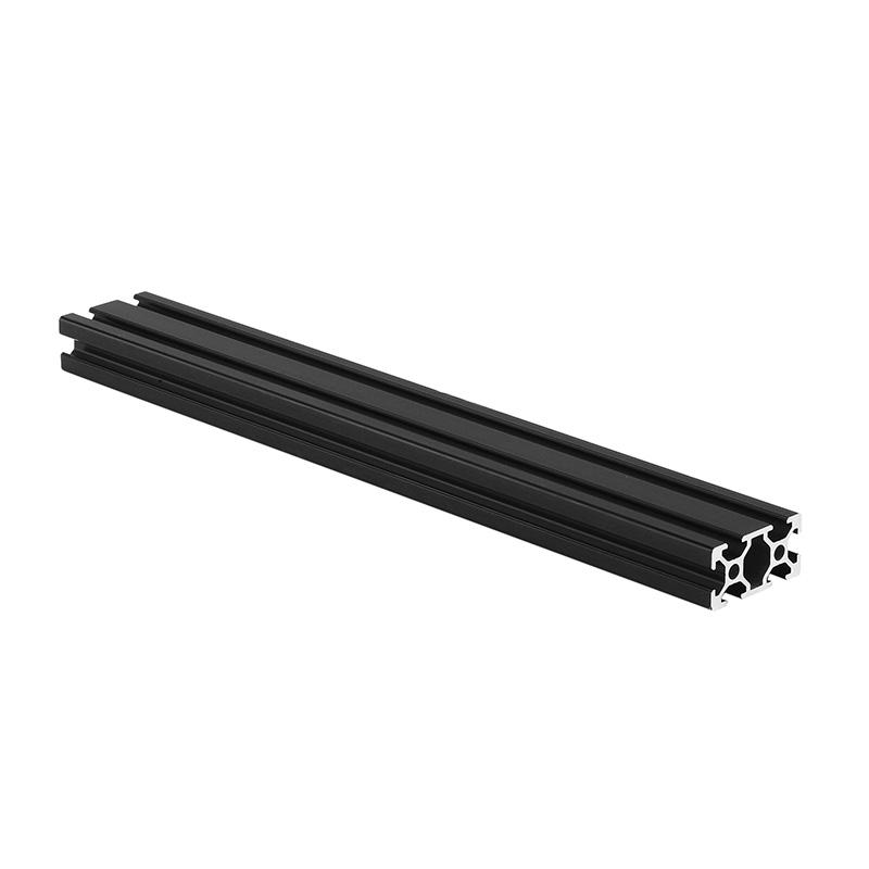 300 mm lengte zwart geanodiseerd 2040 t-sleuf aluminium profielen extrusieframe voor cnc