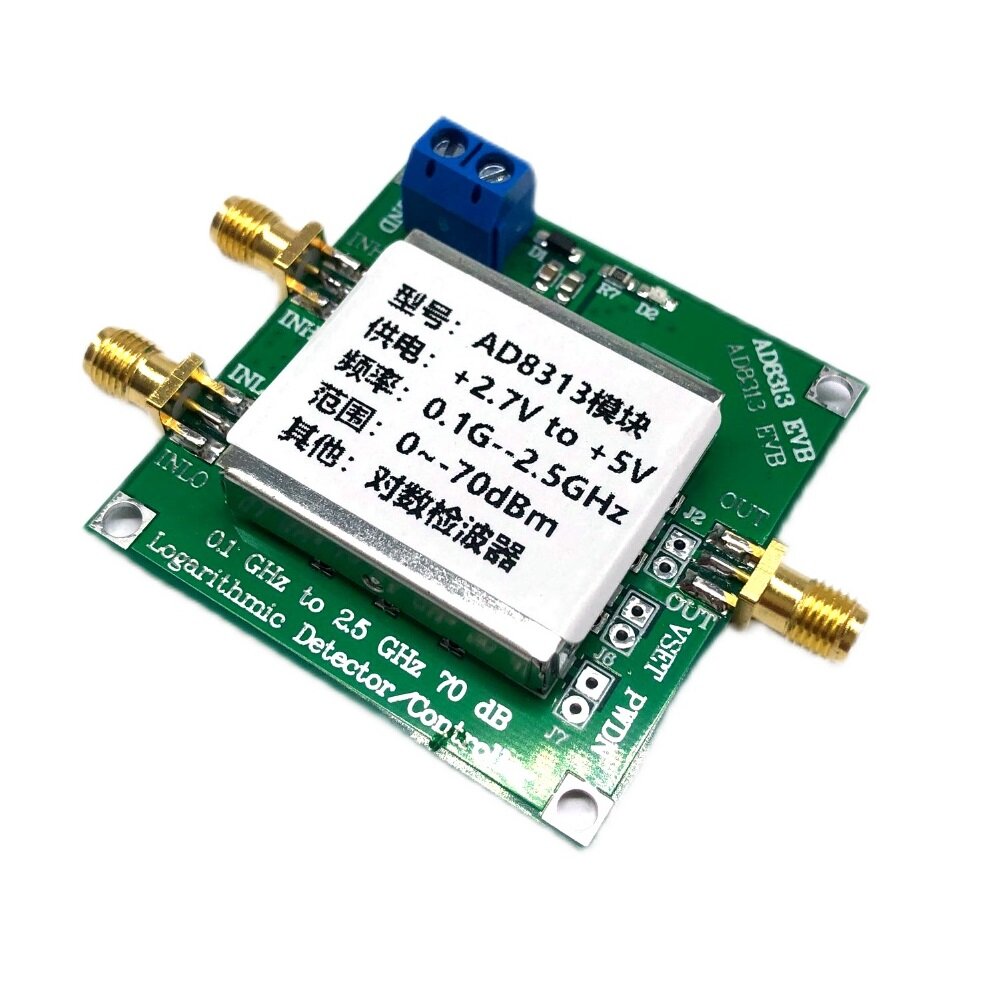 ad8313 0.1 ghz tot 2.5 ghz 70 db meertraps demodulatie logaritmische versterker 5v controller relais digitale module