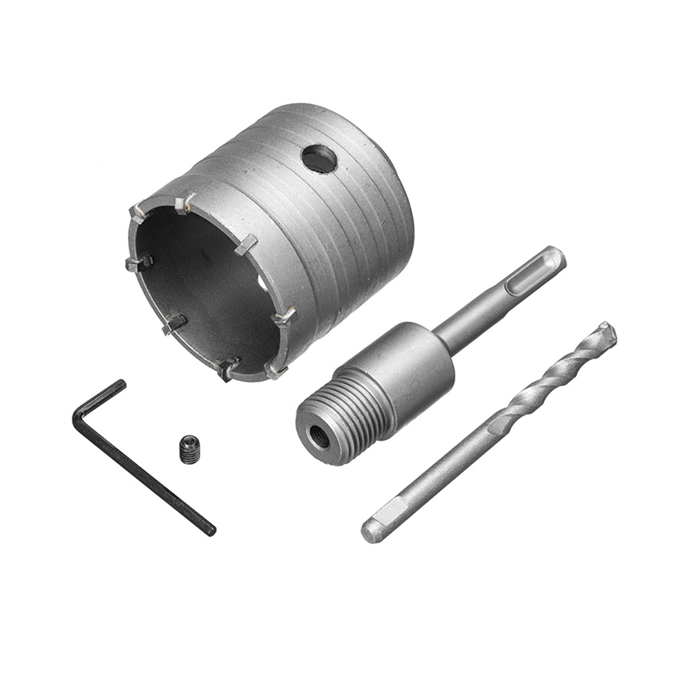 65 mm beton cement muur gatenzaag boor 110 mm/200 mm/350 mm sds shank rod wrench tool kit