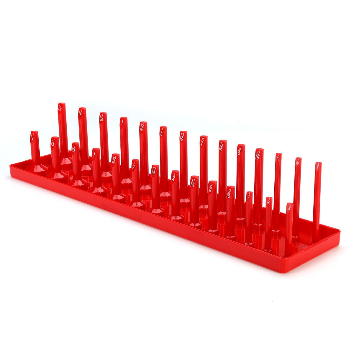 1/2 inch rit 28 slot socket rack opslag rail lade houder plank organisator stand machines onderdelen