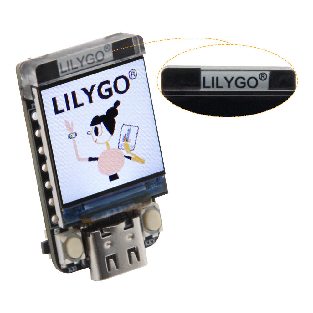 lilygo® t-qt pro esp32 s3fn4r2 s3fn8 gc9107 0.85 inch lcd display module development board wifi bluetooth full color 128*128p display screen