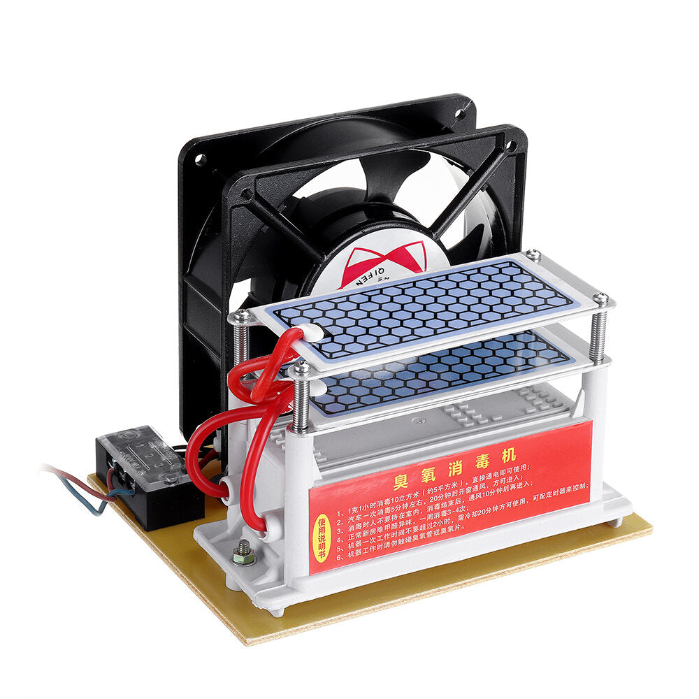 ac220 ozongenerator (3.5 g 7 g 10 g 15 g) geïntegreerde ozongenerator met ventilatormachine