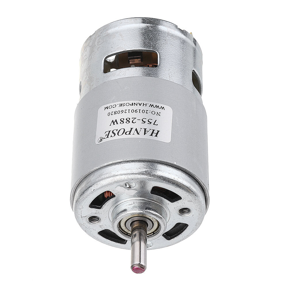 hanpose 775 motor dc 12v 24v 80w 150w 288w dc motor grote koppel high power dc motor dubbele kogellager spindel motor