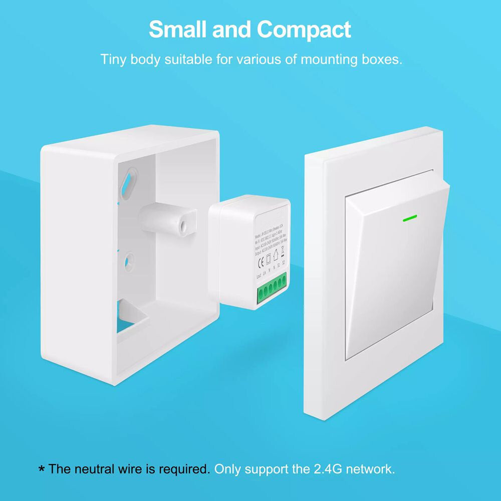 16a mini smart wifi dhz switch ondersteuning 2 way control smart home automation module werken met alexa google home smart life app