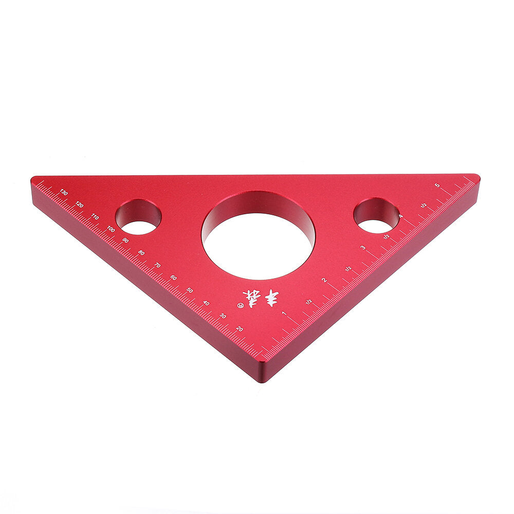 90 graden aluminiumlegering hoogte liniaal metrische inch houtbewerking driehoekige liniaal