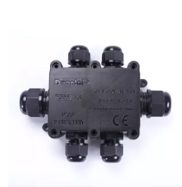 deenlai 2p/3p/4p kleine plastic pc ip68 waterdichte elektrische aansluitdoos 713 met terminal with
