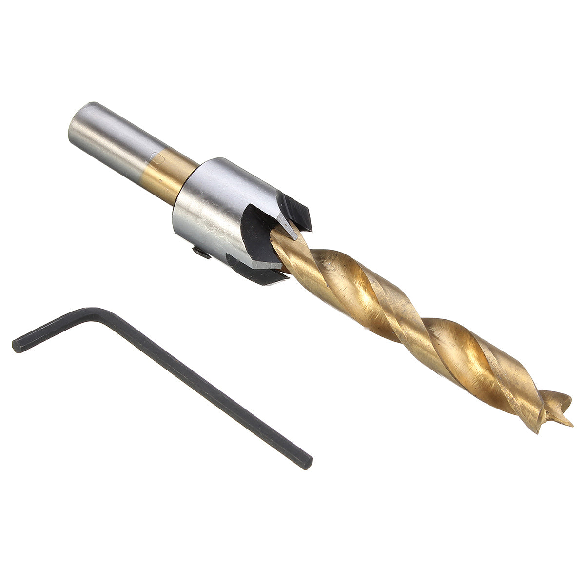 3-10mm hss 5 fluit verzinkboor set timmerwerk ruimer houtbewerking afschuining boor