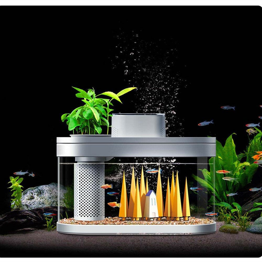 beschrijvende geometrie desgeo r100 dhz landschapsarchitectuur set gras bloem accessoire vis aquarium pot bos tank: