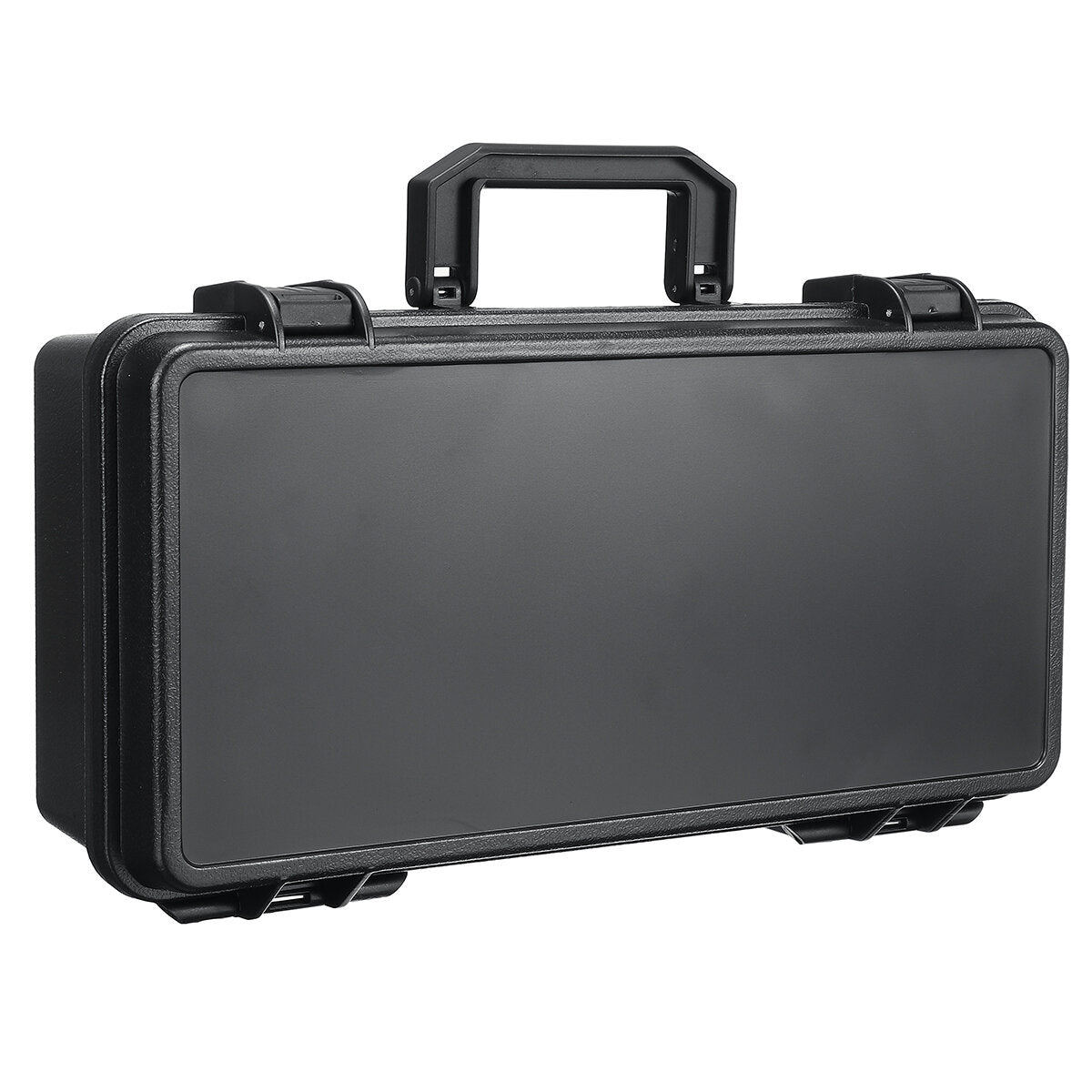 zwarte veiligheidsbeschermende doos abs plastic plastic gereedschapskist slr camera-uitrustingsdoos plastic gereedschapskist