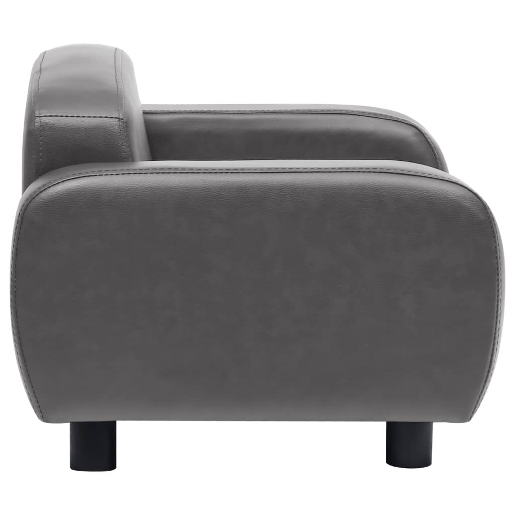 hondenbank grijs 31.5 x19.7 x15.7 kunstleer