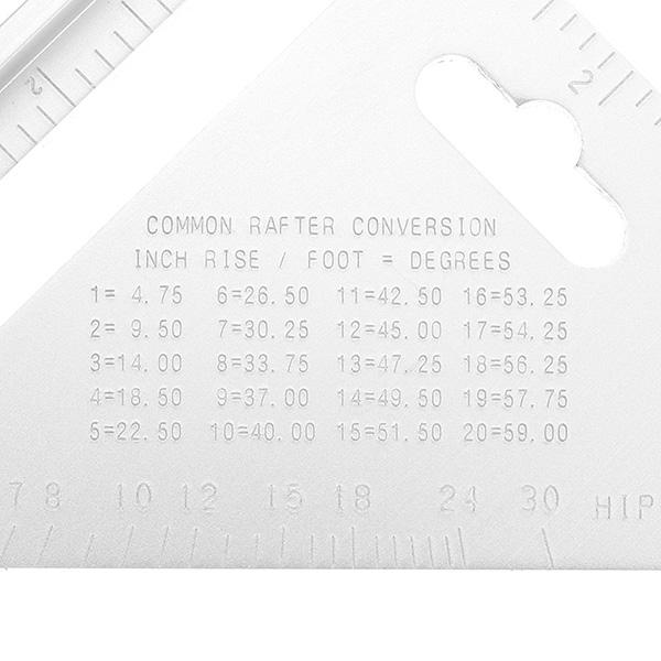200mm aluminiumregelaar speed square protractor mitre framing measuring tool